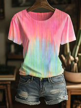 T-shirt à imprimé sensibilisation au cancer du sein pour femmes